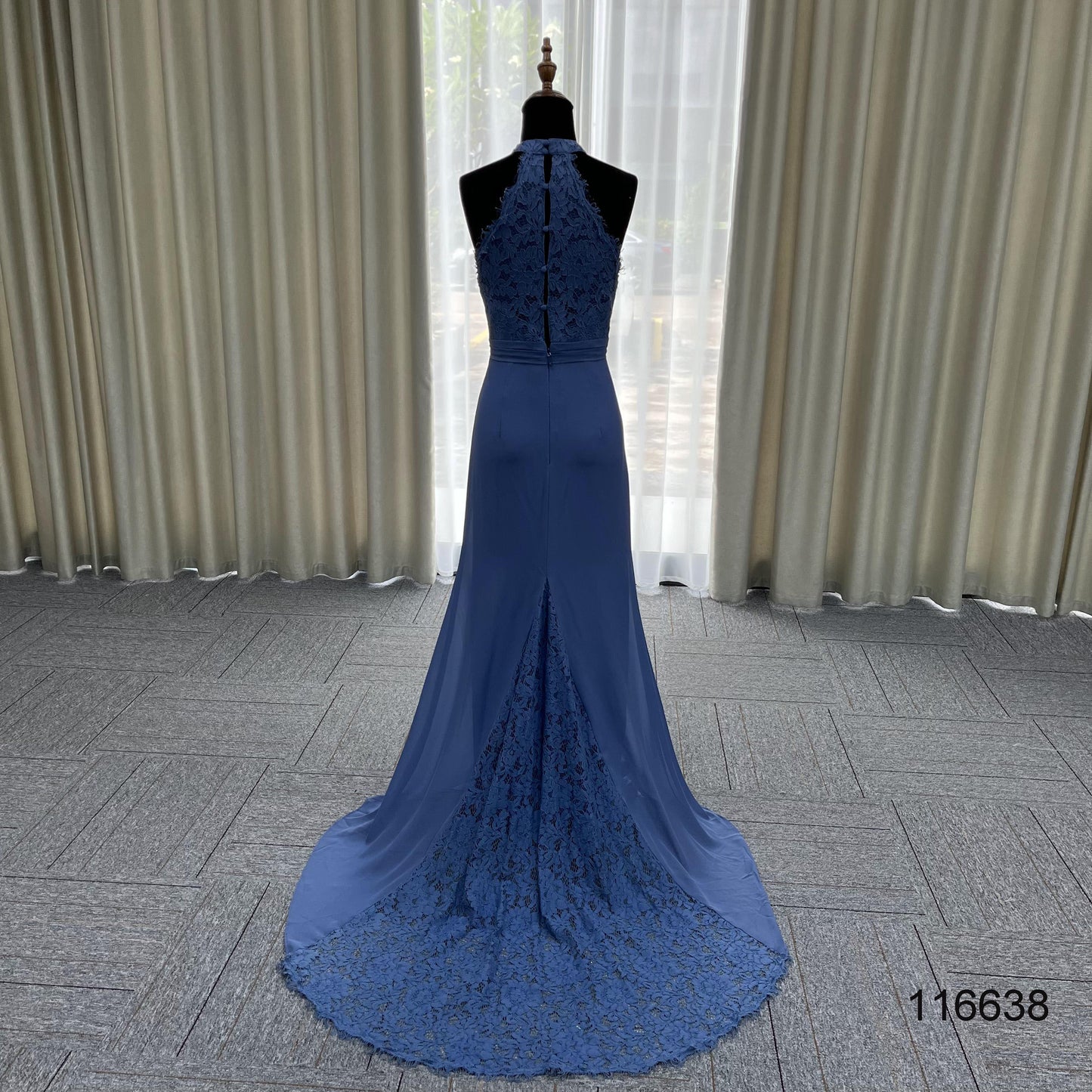 Custom Mature Boob Tube Party Gown Sexy Halter Elegant Dresses Women Wedding Beaded Crepe Haute Couture Evening Dresses