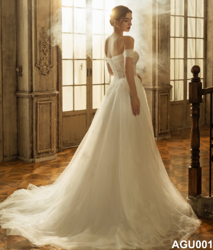 Luxury Sexy Backless Slim Design off Shoulder Bridal Wedding Dress