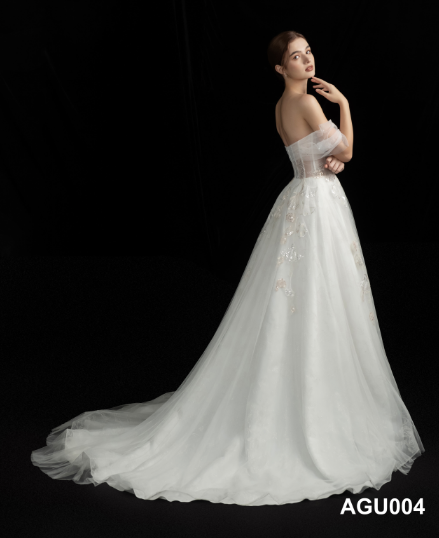 100% Handmade Backless off Shoulder Lace Crystal Diamond Bridal Gown Bead Wedding Dress With Rhinestones
