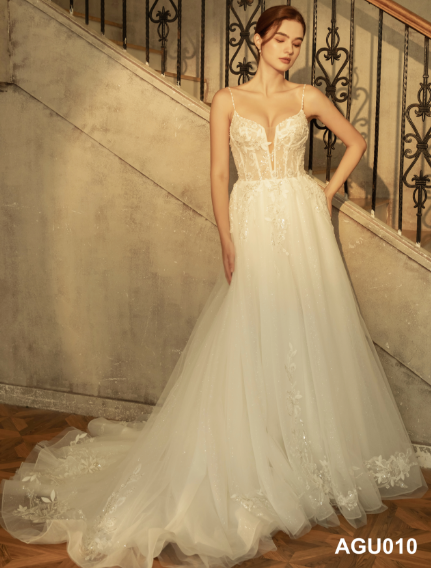 Luxury Hand Made No Sleeve Lace Applique off Shoulder Sexy Wedding Dress Bridal Gown