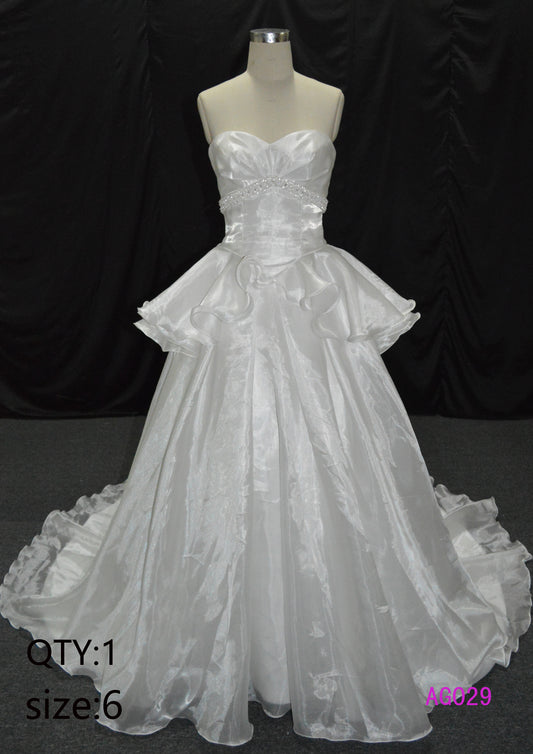 Modern Purple Elegant for Women High Quality Sweetheart Tiered Lace-up Ball Gown Floor-Length Wedding Dress