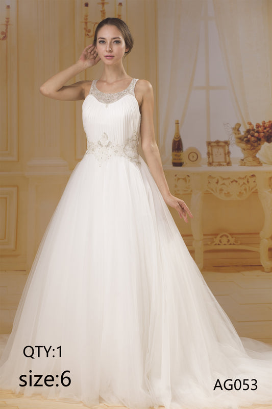 Bridal Dress Gentle Romantic Detachable Tulle Custom Lace Wedding Dress