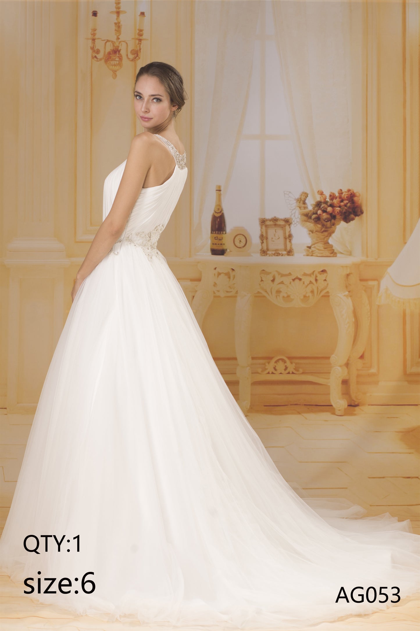 Bridal Dress Gentle Romantic Detachable Tulle Custom Lace Wedding Dress