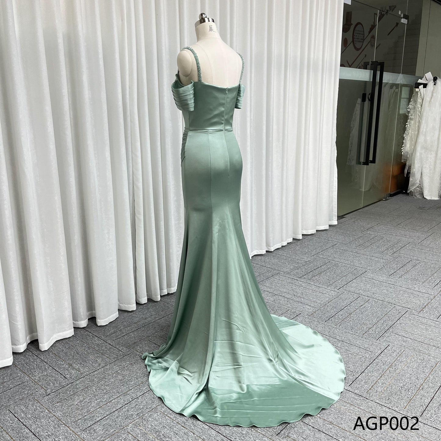 Trendy Luxury Elegant Satin Formal Dress Long Off Shoulder Plus Size Wedding Bridesmaid Evening Dress Long Prom Dresses