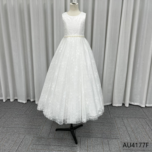 Summer Tulle Flower Girls Dress for Wedding Party Child Princess Pageant Long Gown Kids Dresses for Girls Formal Evening Clothes