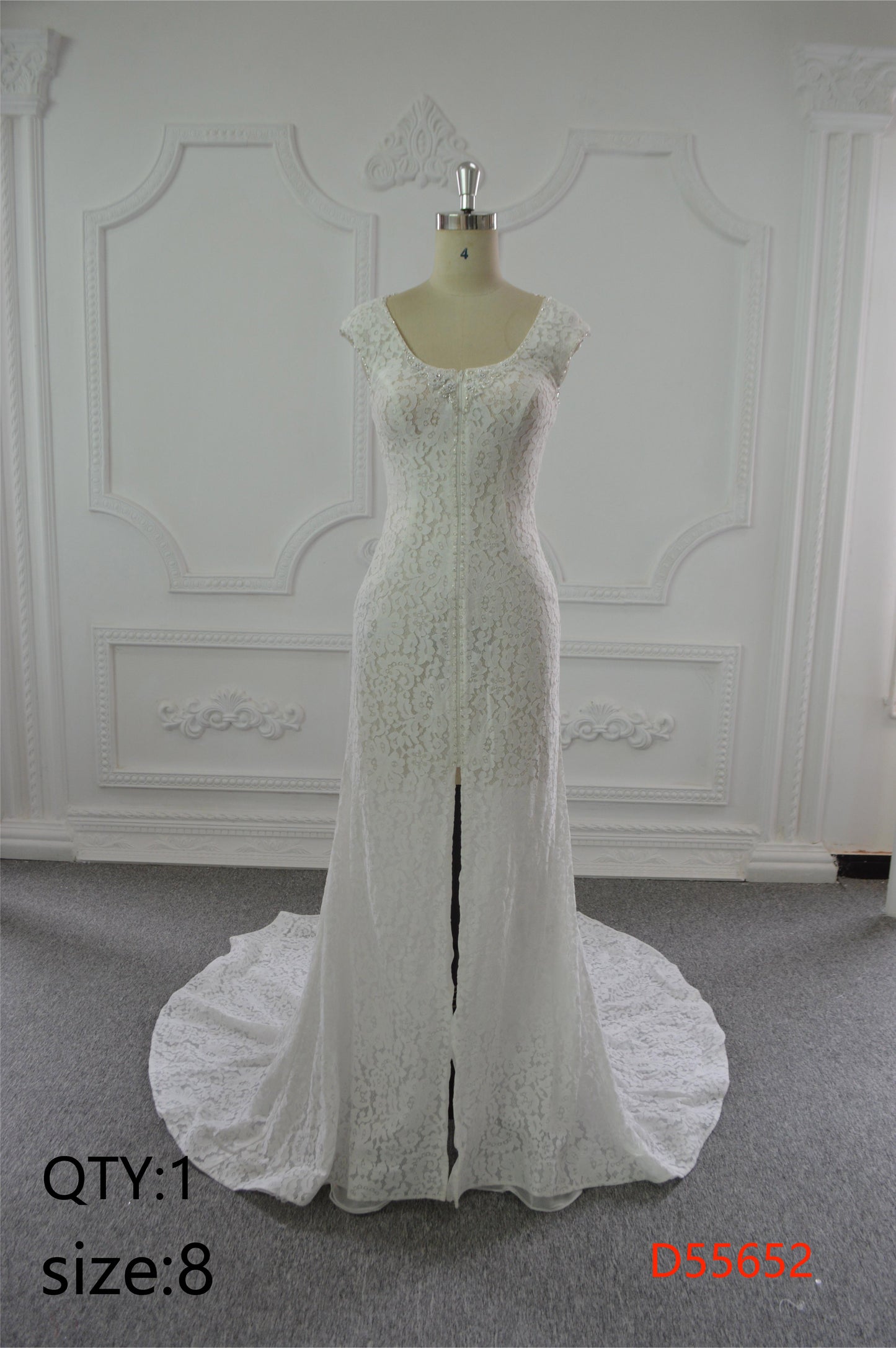 Elegant Mermaid Wedding Dress Off-Shoulder Fitted Bridal Gown with Sparkle Sequins Lace Flower Decoration Floor-Length