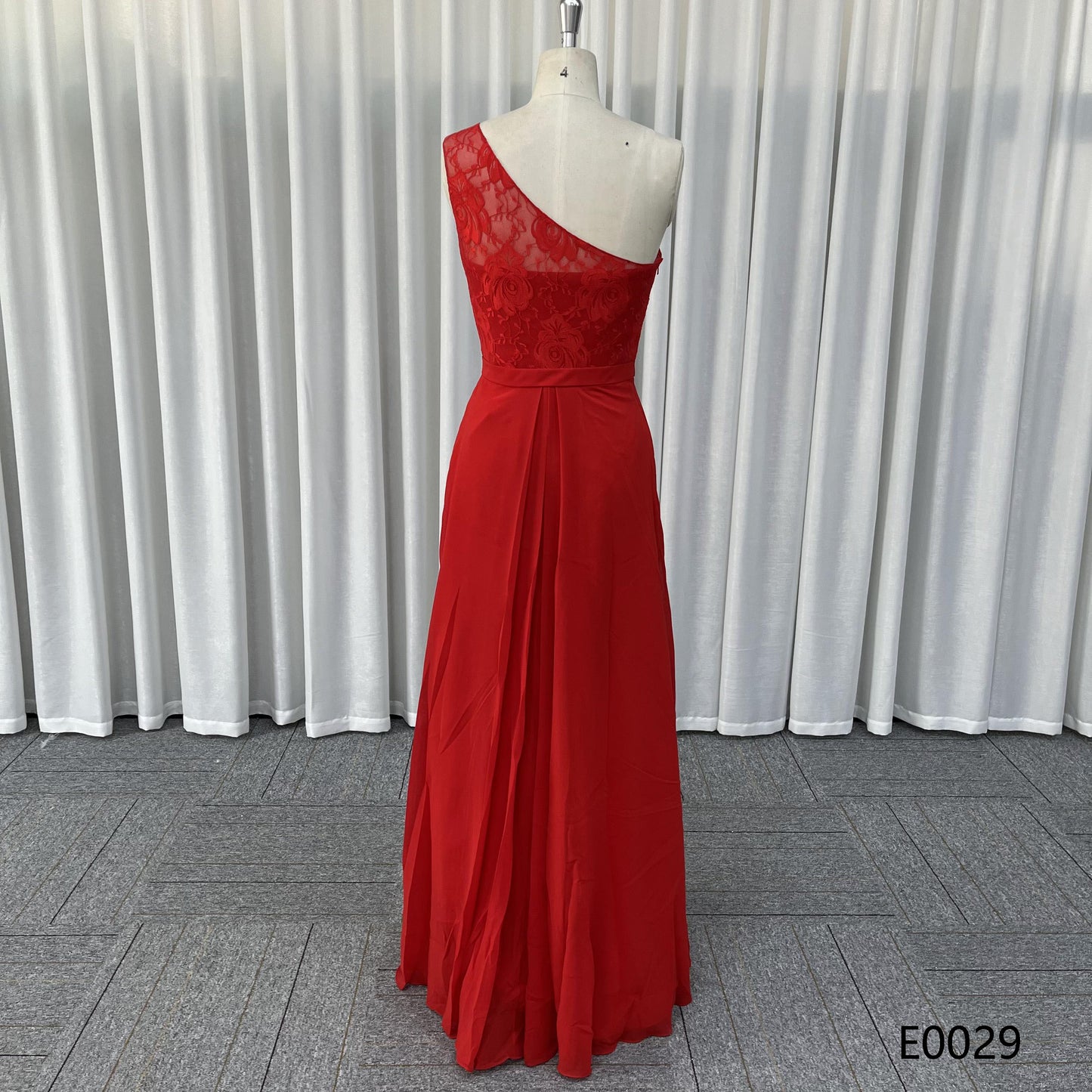 Colorful One Shoulder Pleat Chiffon Bridesmaid Dresses for Wedding Elegant Women A-line Party Gowns