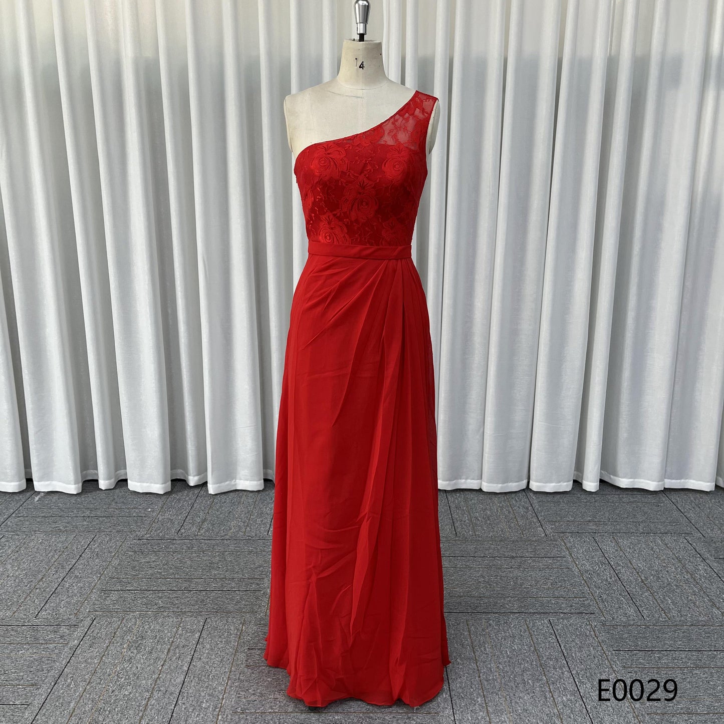 Colorful One Shoulder Pleat Chiffon Bridesmaid Dresses for Wedding Elegant Women A-line Party Gowns