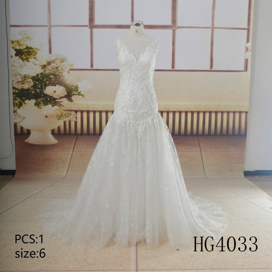 Spaghetti Straps Sweetheart Illusion Lace Applique Mermaid Wedding Dress Beautiful Sleeveless Zipper Ivory Bridal Gown