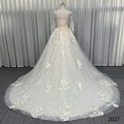 2025 Socialite White Cotton Wedding Dress Elegant One-Word Collar Long Short Styles Manufacturer Supply Wholesale Casual Dresses