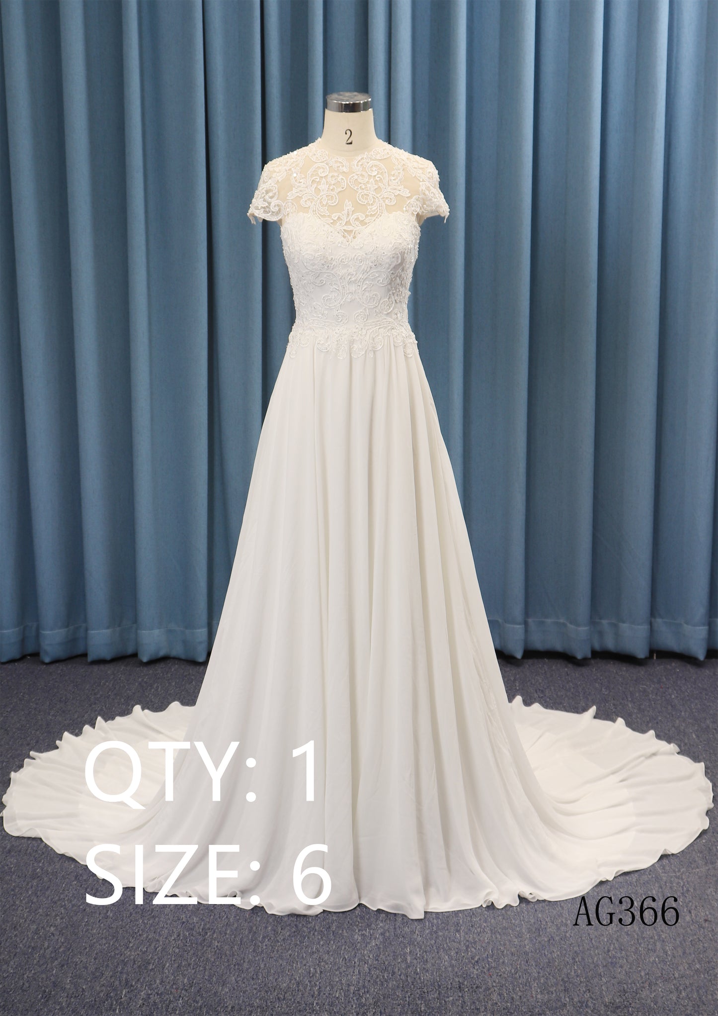v Neckline Chiffon Skirt With Sash Knot Belt v Back Small Train Outside Wedding Bridal Gown（副本）