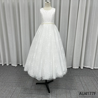 Summer Tulle Flower Girls Dress for Wedding Party Child Princess Pageant Long Gown Kids Dresses for Girls Formal Evening Clothes