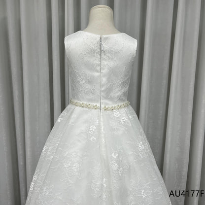 Summer Tulle Flower Girls Dress for Wedding Party Child Princess Pageant Long Gown Kids Dresses for Girls Formal Evening Clothes