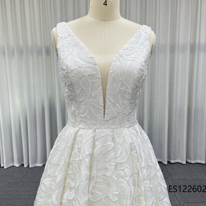 Customized 2026 New Design Ball Gown Lace Wedding Dress Elegant Off the Shoulder Sweetheart Bridal Gown Vestido De Noiva