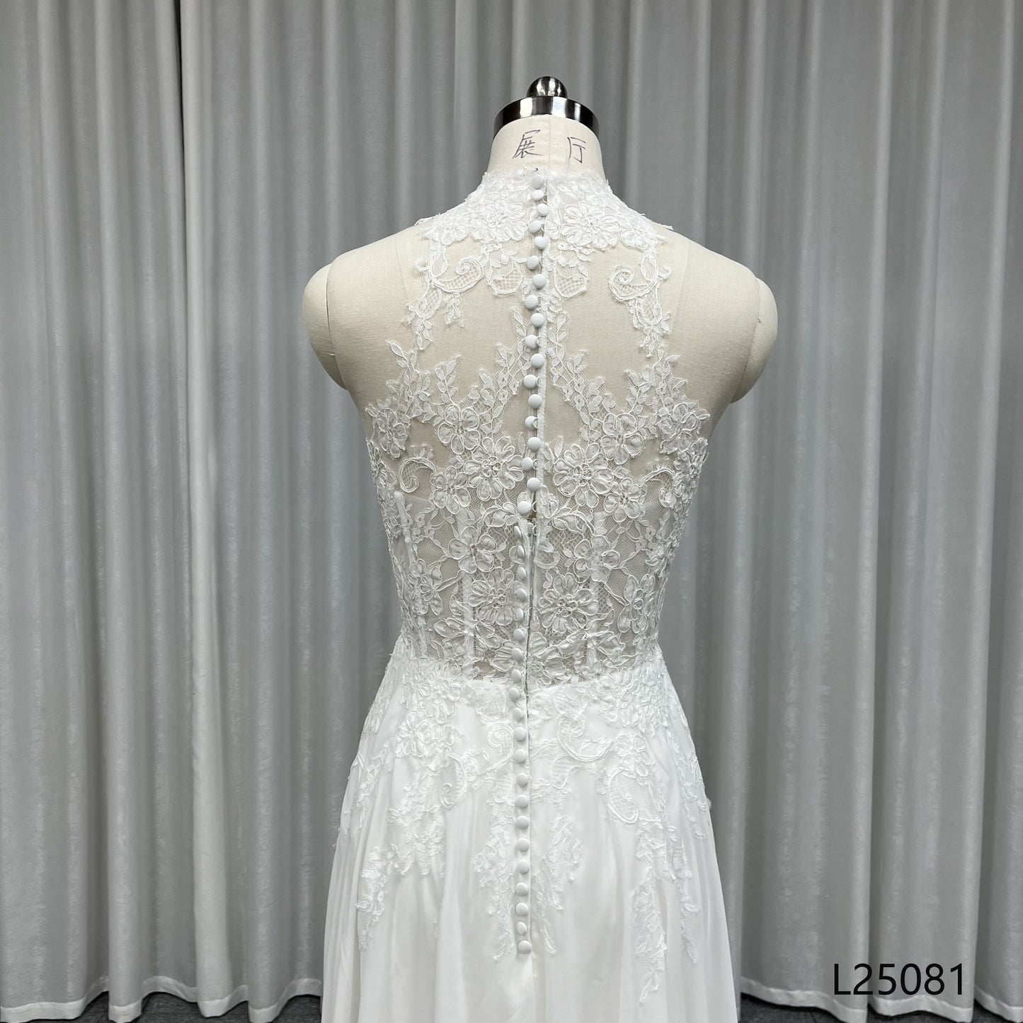 Wholesale Price New Halter Wedding Lace Dress A-line Skirt Illusion 2026New Luxury Style Wedding Dress