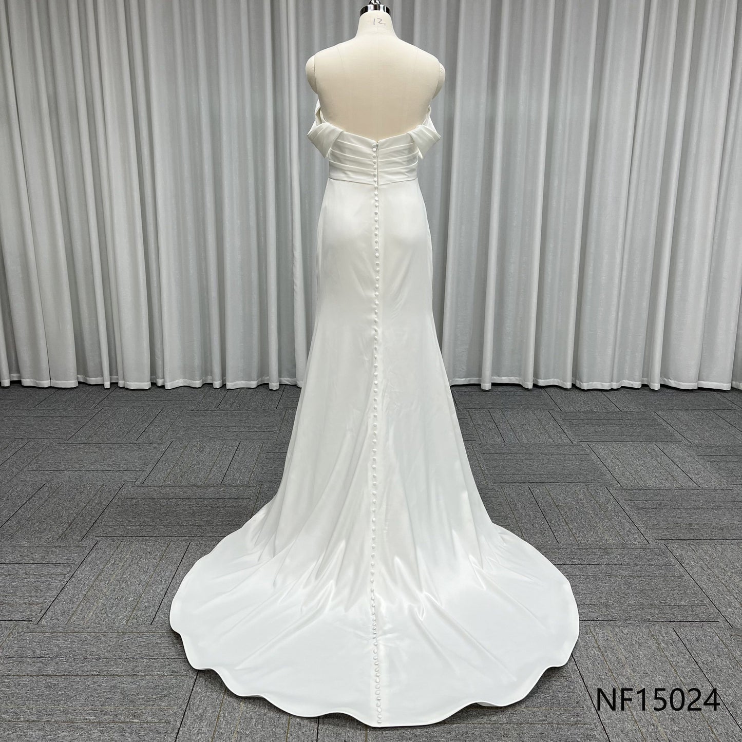 Luxury Sequin Tulle Mermaid Bride Dress Sweetheart Corset Wedding Gown Long Flared Train