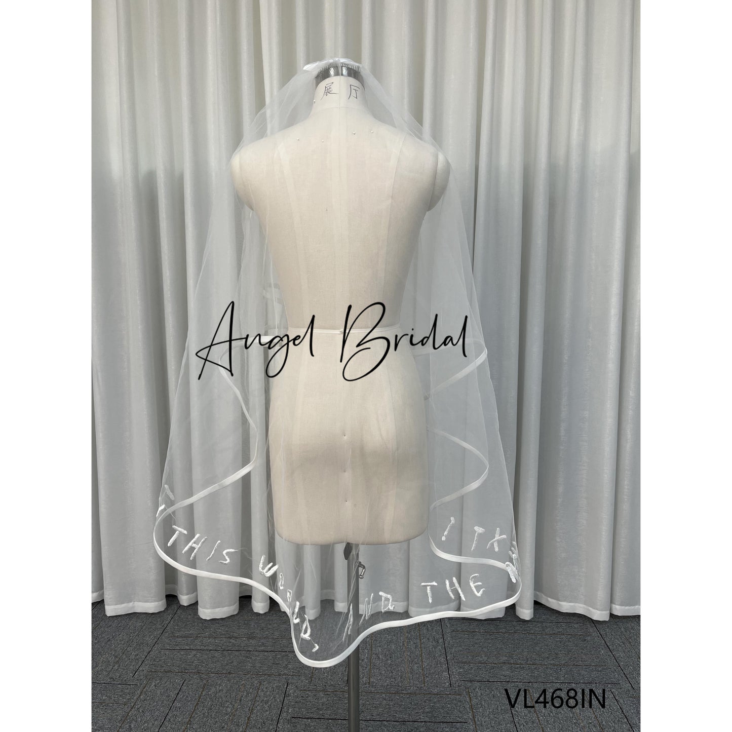 Best Seller Ribbon Binding Simple Tulle Double Layer Wedding Bridal Veil for Bachelorette Party